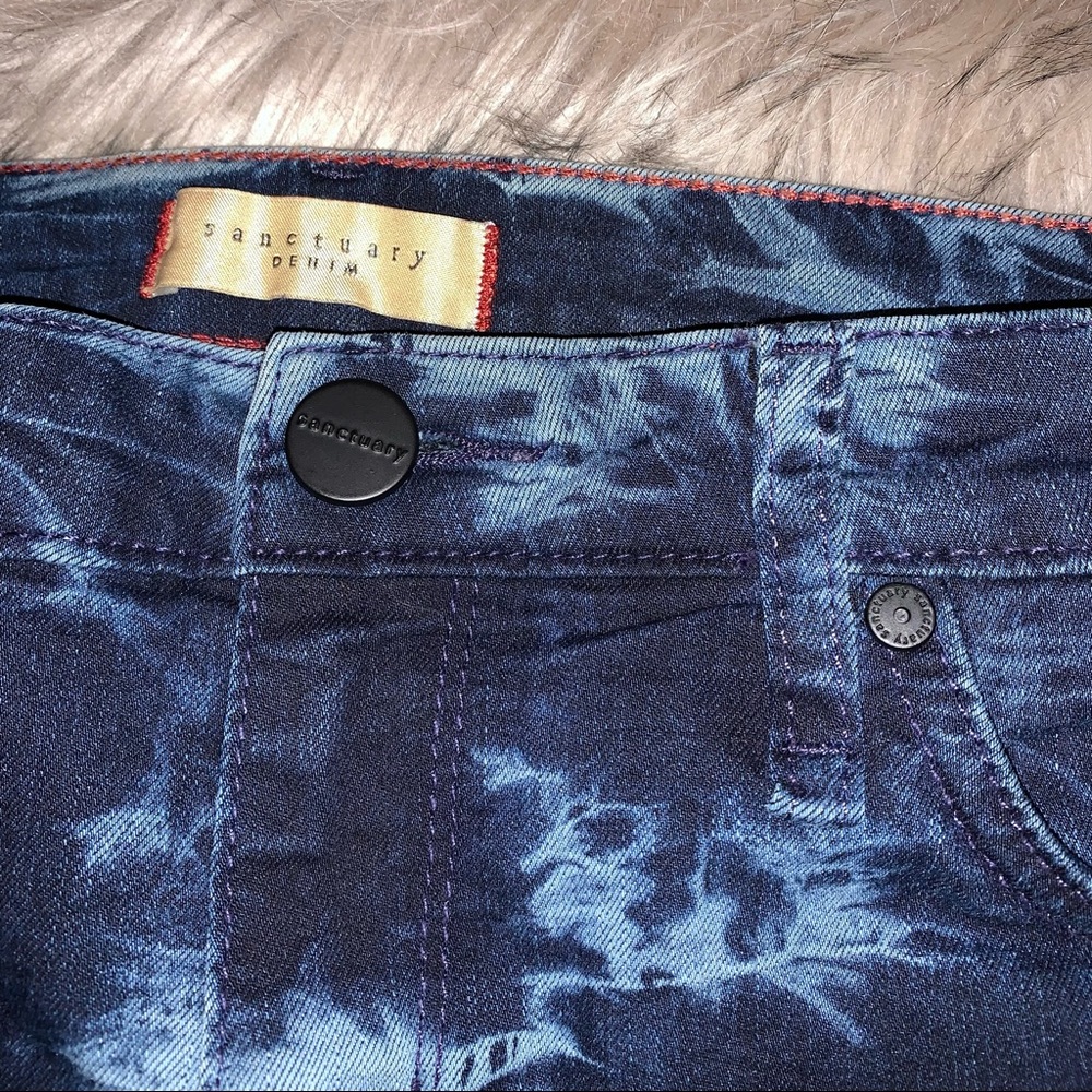 Sanctuary Denim Tie-Dye Straight Leg size 6